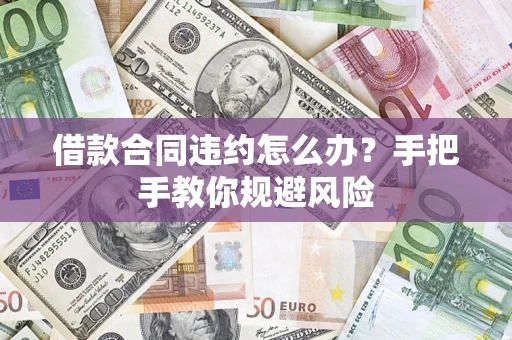 济南借款合同违约怎么办？手把手教你规避风险