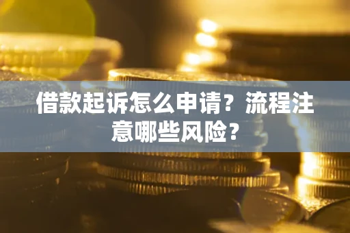 济南借款起诉怎么申请？流程注意哪些风险？
