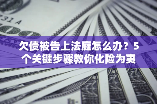 济南欠债被告上法庭怎么办？5个关键步骤教你化险为夷