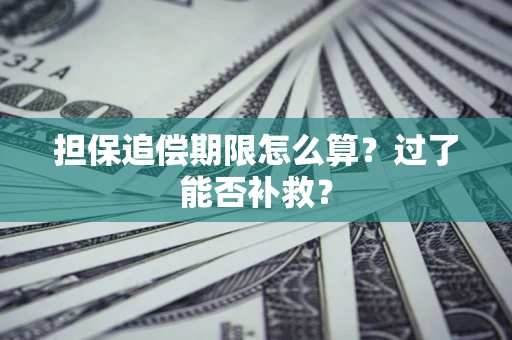 济南担保追偿期限怎么算？过了能否补救？