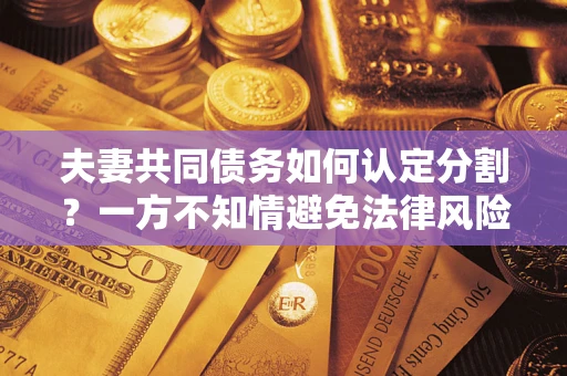 济南夫妻共同债务如何认定分割？一方不知情避免法律风险必看！